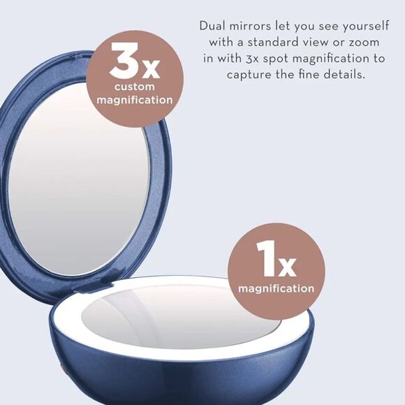 Conair Unbound Petite Rechargeable Compact LED-Lighted Mirror - Picture 4 of 13